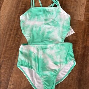 Girls tie dyed bathing suit